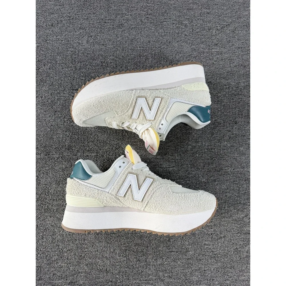New Balance 574 Shoes Womens 9.5 Turtledove Vintage Teal Sneaker WL574ZKB